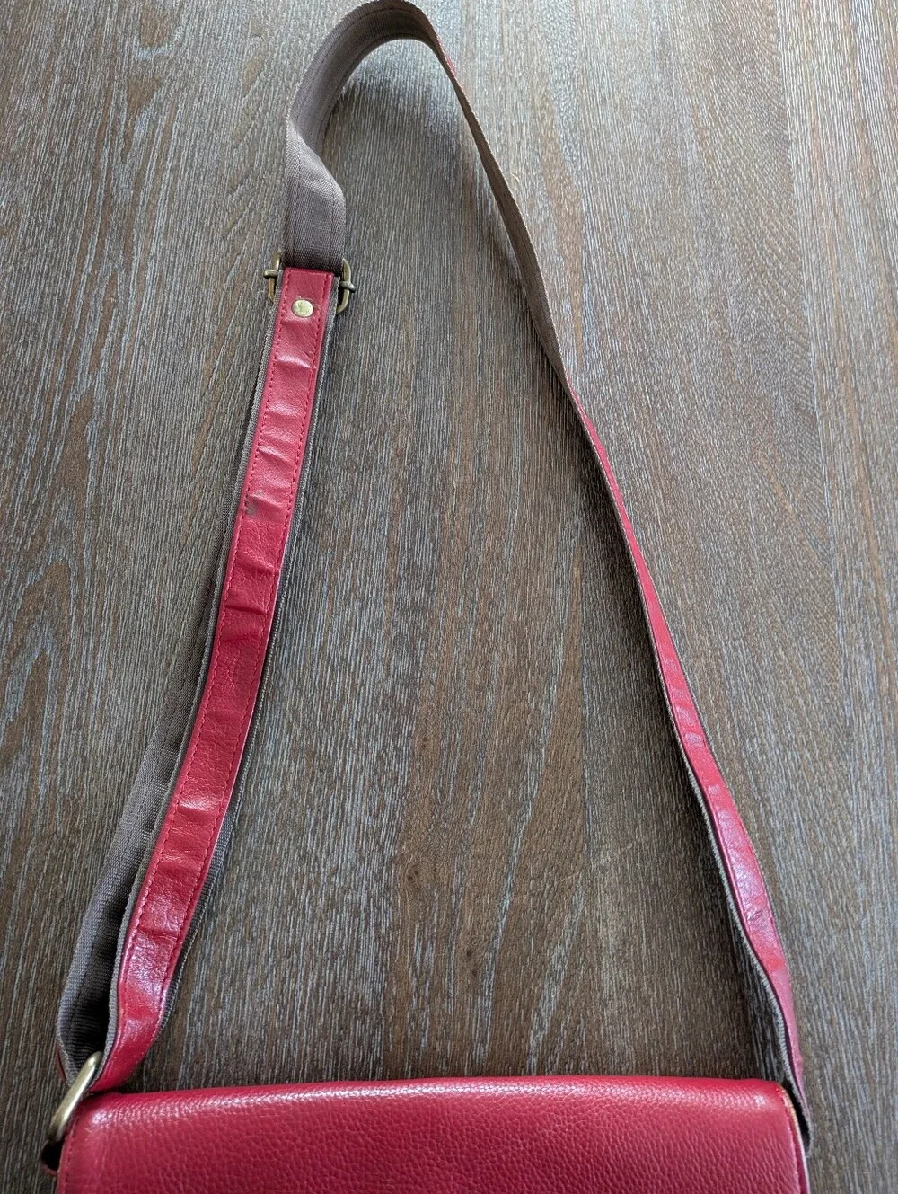 Mulberry Leather Bag Messenger Red